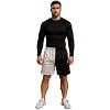 FIGHT-FIT - Pantaloncini da fitness / Nero-Bianco