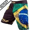 Venum - Fightshorts MMA Shorts / Brazilian Flag / Nero