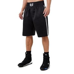 Everlast - Pantaloncini da Boxe / Nero-Bianco / Large