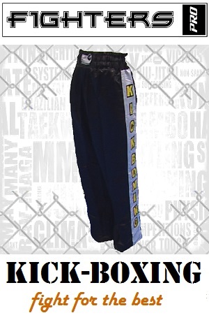 FIGHT-FIT - Kickboxing Pants / Satin / Black / Medium