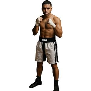 FIGHT-FIT - Pantaloncini da Boxe / Nero-Bianco- / Medium
