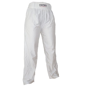 FIGHTERS - Pantaloni Kickboxing / Lycra / Bianco / Medium