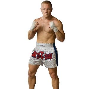 FIGHTERS - Pantaloncini Muay Thai / Bianco / Medium