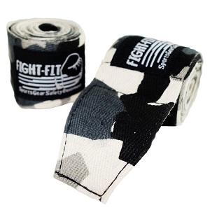 FIGHTERS - Fasce da Boxe / 300 cm / non elastico / Camo-Grigio-Nero