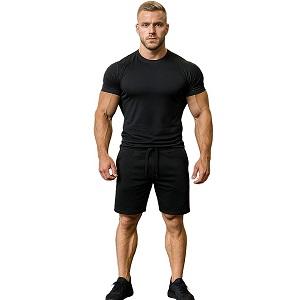 FIGHT-FIT - Pantaloncini da fitness / Giant / Nero / Large