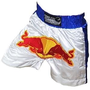 FIGHTERS - Pantaloncini Muay Thai / Bulls  / Bianco-Blu / XXS