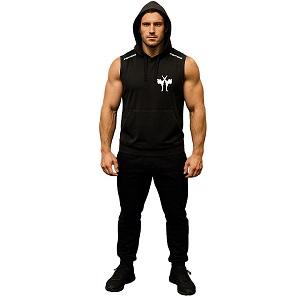 FIGHTERS - Felpa con cappuccio / Giant / Senza maniche / Nero / Large