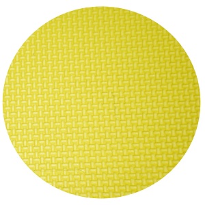 Alfombra Puzzle Encajable de Espuma Eva / 100 x 100 x 2 cm / Amarillo-Negro