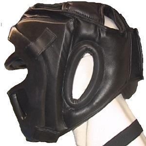 FIGHTERS - Head Guard with Grid / Double Protect / Schwarz / Large