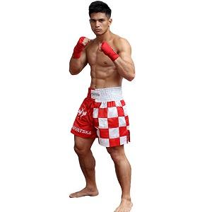FIGHTERS - Pantaloncini Muay Thai / Croazia-Hrvatska / Zastava / Large