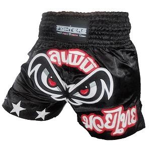 FIGHTERS - Pantaloncini Muay Thai / No Fear / Nero / Large