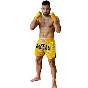 FIGHTERS - Pantaloncini Muay Thai / Giallo / Large