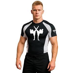 FIGHTERS - Rash Guard / Giant / Nero-Bianco / Small