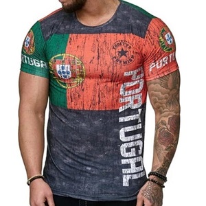 FIGHTERS - T-Shirt / Portugal  / Rouge-Vert-Noir / Large