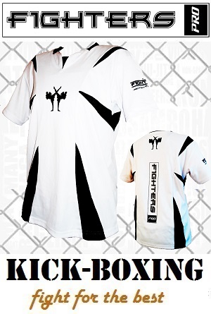 FIGHTERS - Camisa de kick boxing / Competition / Blanco / XL