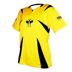 FIGHTERS - Camicia da kickboxing / Competition / Giallo / Large