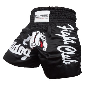 FIGHTERS - Pantaloncini Muay Thai / Bulldog  / Nero / XL
