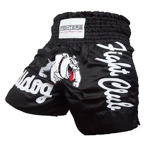 FIGHTERS - Pantaloncini Muay Thai / Bulldog  / Nero / XXL