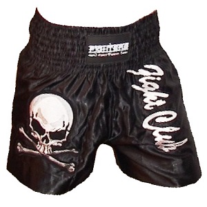 FIGHTERS - Muay Thai Shorts / Fight Club / Black / Large