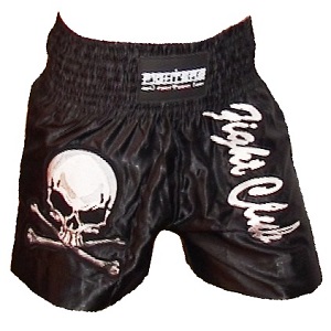 FIGHTERS - Pantalones Muay Thai / Fight Club / Negro / XXL