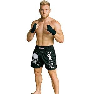 FIGHTERS - Pantaloncini Muay Thai / Fight Club Skull / Nero / Large