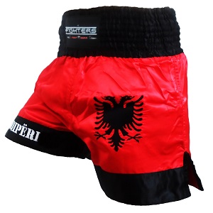 FIGHTERS - Pantaloncini Muay Thai / Albania-Shqipëri / XXL
