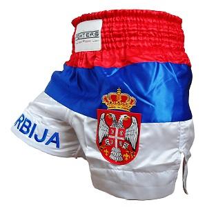 FIGHTERS - Pantaloncini Muay Thai / Serbia-Srbija / Gbr / XL
