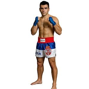 FIGHTERS - Pantaloncini Muay Thai / Serbia-Srbija / Gbr / XXL