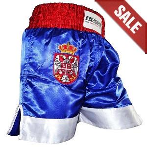 FIGHTERS - Pantaloncini Muay Thai / Serbia-Srbija / Zastava / Large