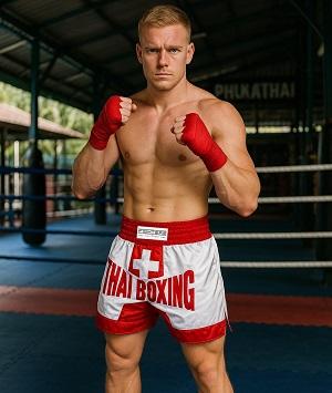 FIGHTERS - Pantaloncini Muay Thai / Svizzera / Small