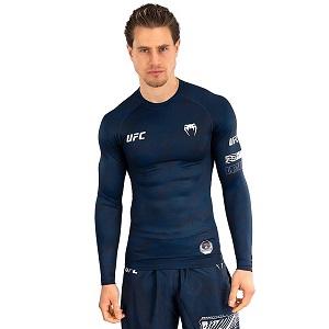UFC Fusion by Venum Fight Week Rashguard a Manica Lunga Performance per Uomo / Blu oceanico / Medium