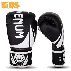 Venum - Guantes de Boxeo / Challenger 2.0 Kids / Negro-Blanco / 4 oz