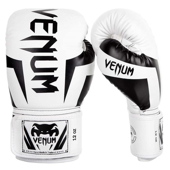 Venum - Boxhandschuhe / Elite / Weiss-Schwarz / 14 Oz