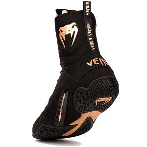 Venum - Scarpe da boxe / Elite / Neri-Bronzo / EU 39