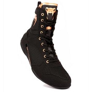 Venum - Boxschuhe Boxstiefel / Elite / Schwarz-Bronze / EU 39