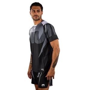 Venum - T-Shirt / Adrenaline Dry Tech / Nero-Argento-Grigio / Small