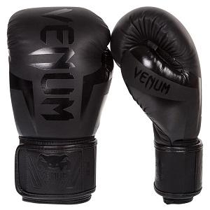 Venum - Boxing Gloves / Elite / Black-Matte / 10 oz