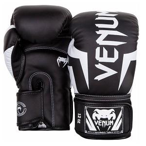 Venum - Guantes Boxeo / Elite / Negro-Blanco / 14 oz