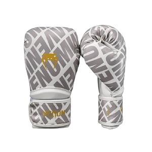 Venum - Guantoni da Boxe / Contender 1.5 XT 3D / Bianco-Oro / 10 oz