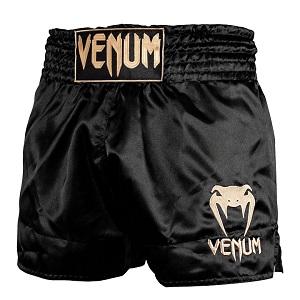 Venum - Pantaloncini di Muay Thai / Classic  / Nero-Oro / Medium