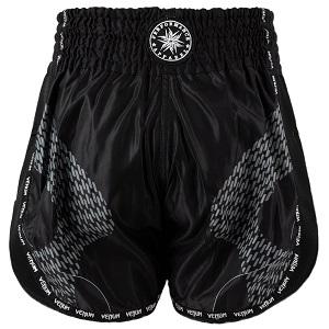 Venum - Pantaloncini di Muay Thai / Nexus / Nero-Argento / Medium
