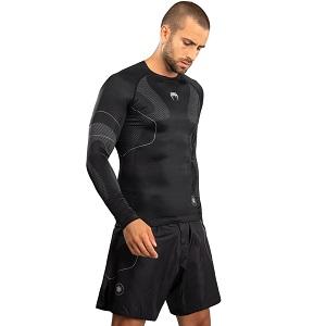 Venum - Rashguard / Nexus / Long Sleeve / Nero-Argento / Medium