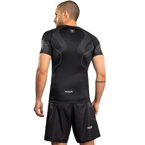 Venum - Rashguard / Nexus / Short Sleeve / Nero-Argento / Medium