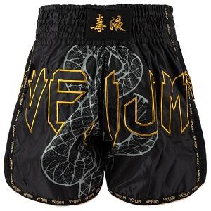 Venum - Pantaloncini di Muay Thai / Serpenti / Nero-Argento-Oro / Small