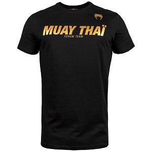 Venum - T-Shirt / Muay Thai VT / Nero-Oro / XL